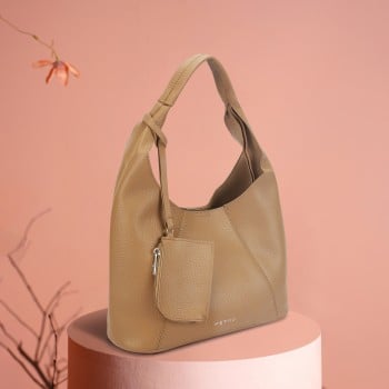 Metro Women Khaki Hobo Bag(SKU: 66-743-62-10)
