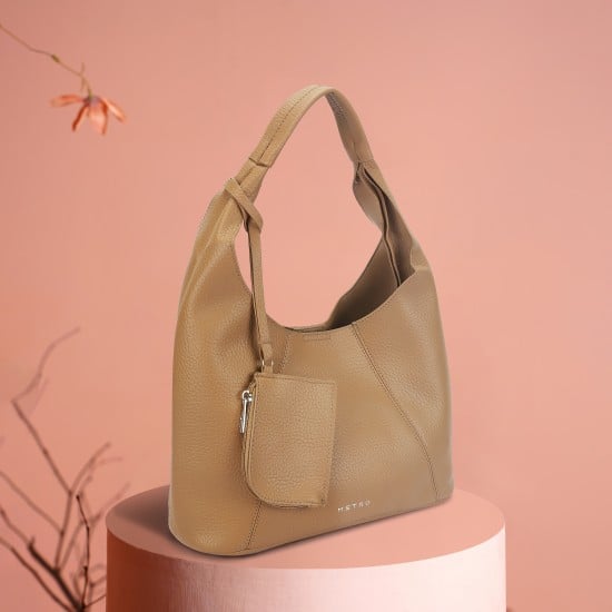 Women Khaki Hobo Bag