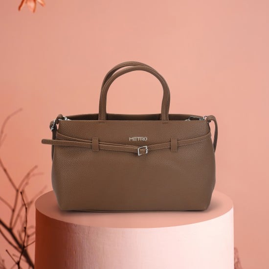 Women Brown Satchel Bag