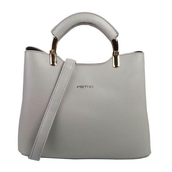 Women Grey Satchel Bag