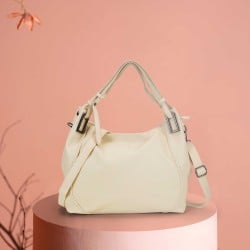 Women Off-white Hobo Bag