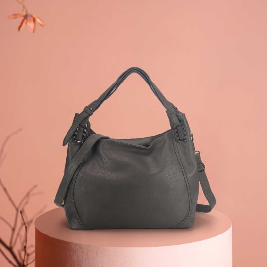 Women Grey Hobo Bag