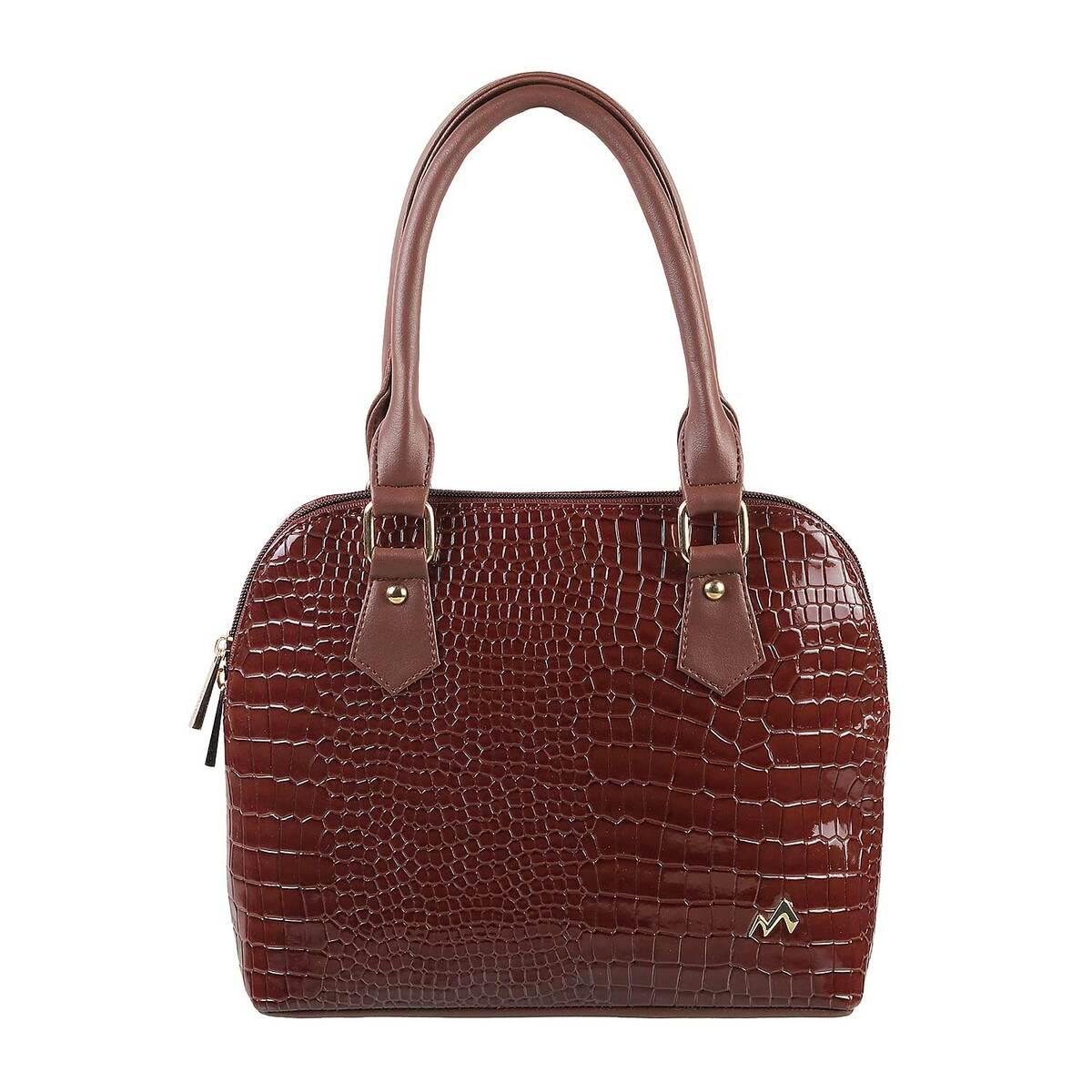 Buy Kutchi Leather Craft online | Kutchi Leather Mashru silk Handbag