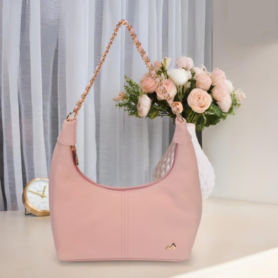 Women Pink Hobo Bag