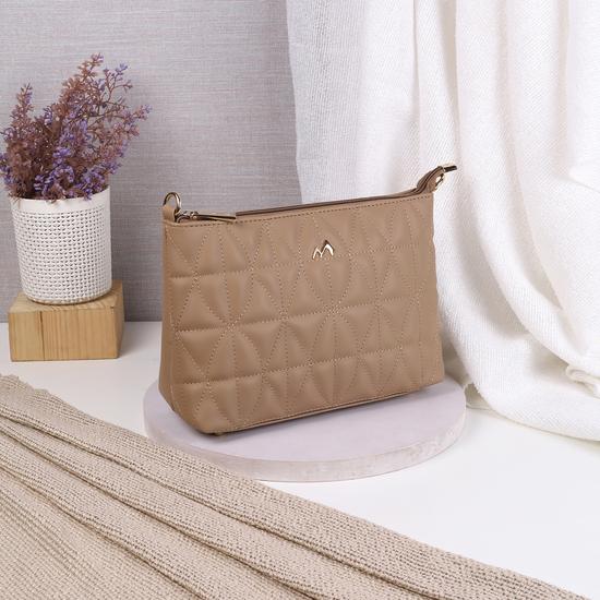 Women Beige Sling Bag