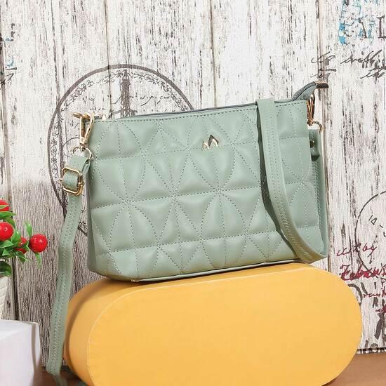 Women Green Sling Bag