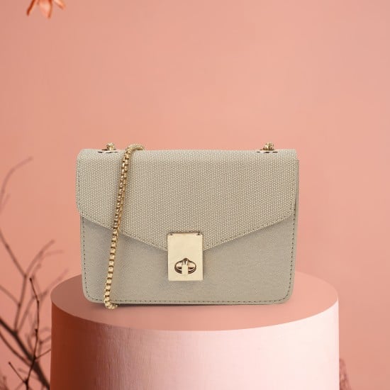 Women Gold Sling Bag