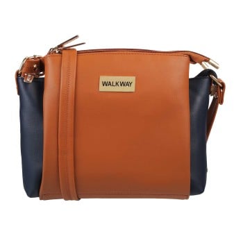 Walkway Women Tan Sling Bag(SKU: 66-7684-23-10)