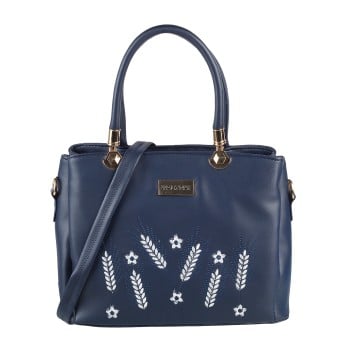 Walkway Women Blue-navy Satchel Bag(SKU: 66-7685-17-10)
