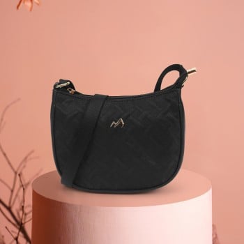Metro Women Black Sling Bag(SKU: 66-777-11-10)