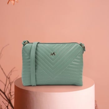 Metro Women Green Sling Bag(SKU: 66-780-21-10)