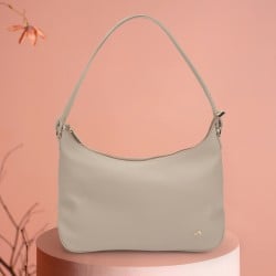 Women Beige Hobo Bag