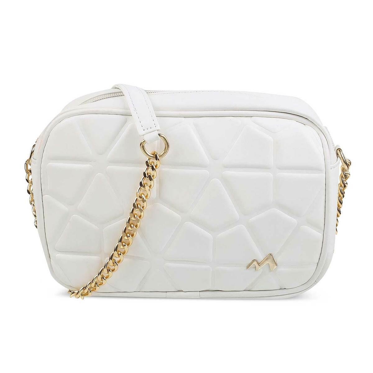 Buy Metro Women White Sling Bag Online SKU 66 7965 16 10 Metro Shoes