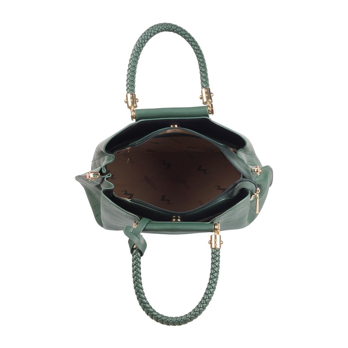 Trapezium Bag in Forest Green — SKORA MARFA