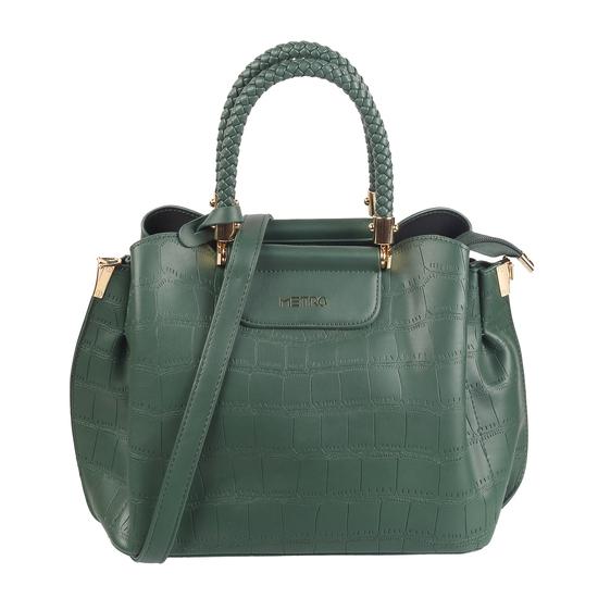Women Green Satchel Bag