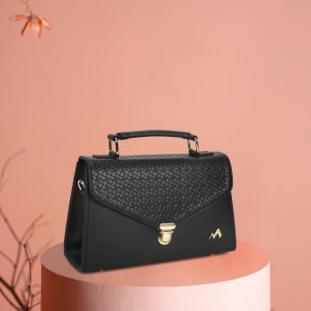 Metro Women Black Satchel Bag(SKU: 66-799-11-10)
