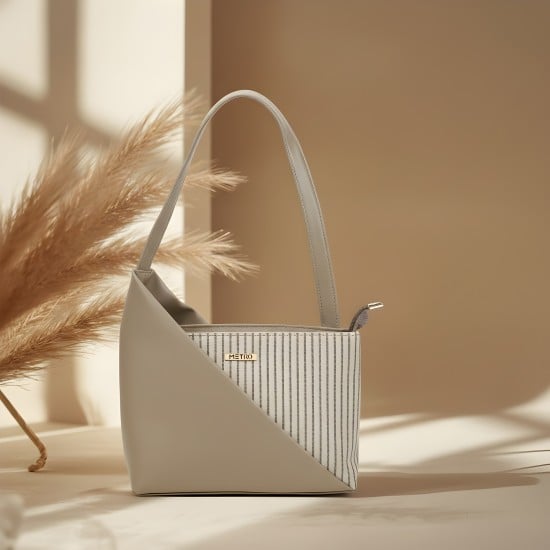 Women Beige Shoulder Bag