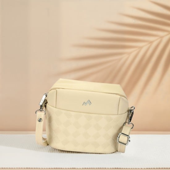 Women Beige Sling Bag
