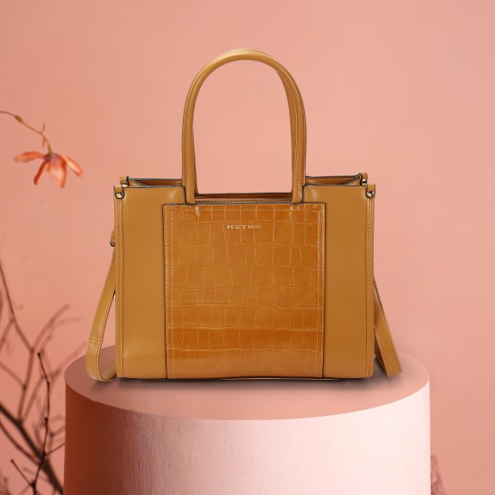 Women Khaki Satchel Bag