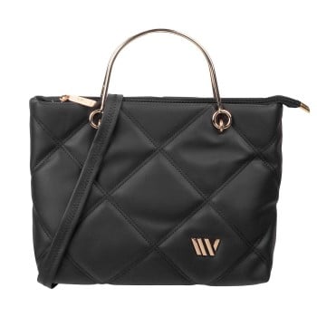 Walkway Women Black Satchel Bag(SKU: 66-8293-11-10)