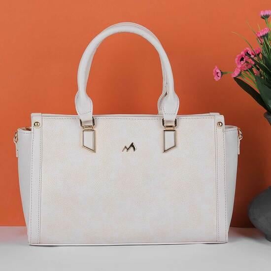 Women Beige Satchel Bag