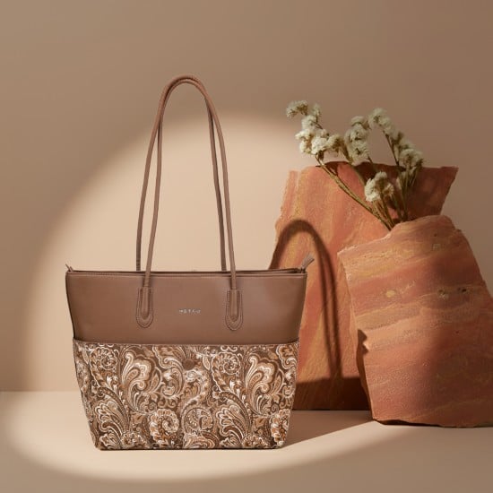 Women Brown Tote Bag