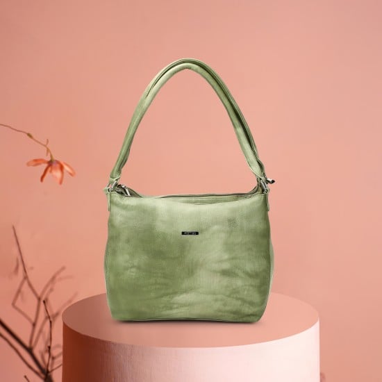 Women Green Shoulder Bag