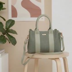 Women Green Satchel Bag