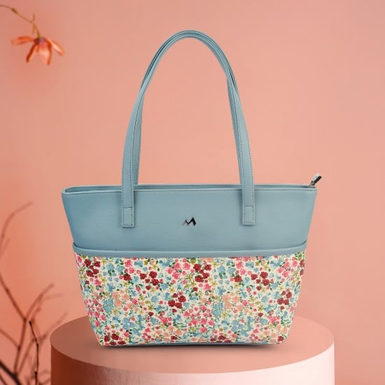 Women Blue Tote Bag