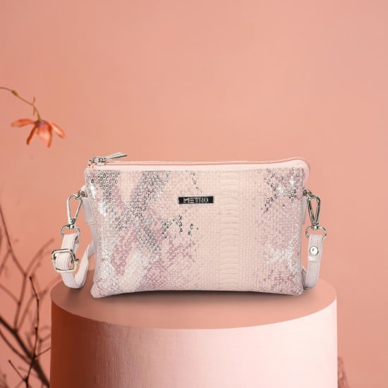 Women Pink Sling Bag
