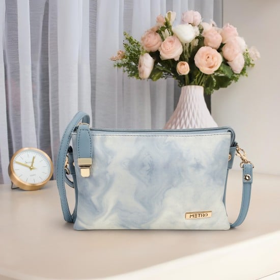 Women Blue Sling Bag