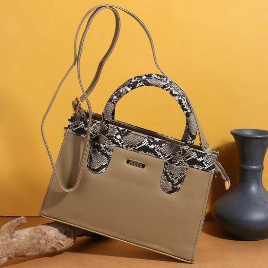 Women Olive Satchel Bag