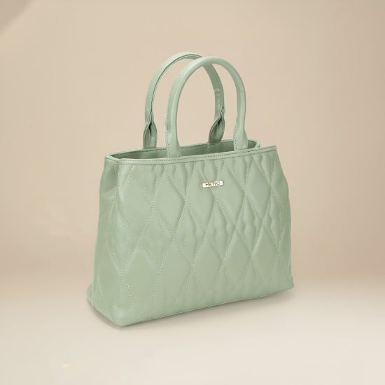 Women Green Satchel Bag