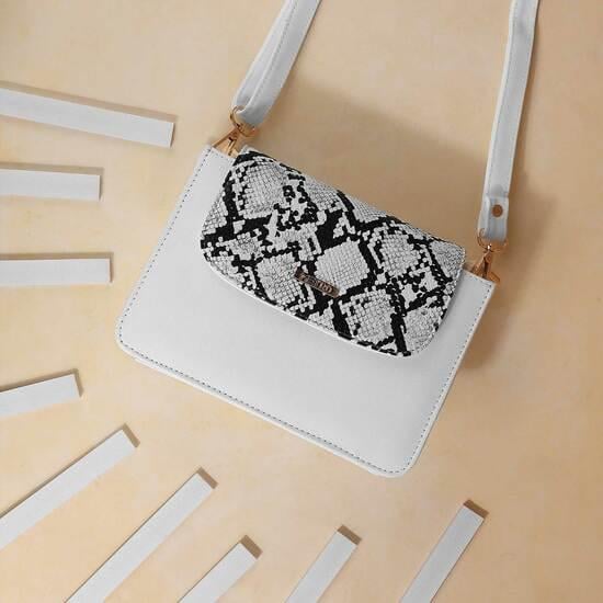 Women White Sling Bag