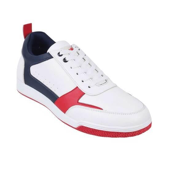 Men White-Blue Casual Sneakers