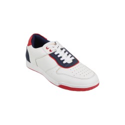 Men White-Blue Casual Sneakers