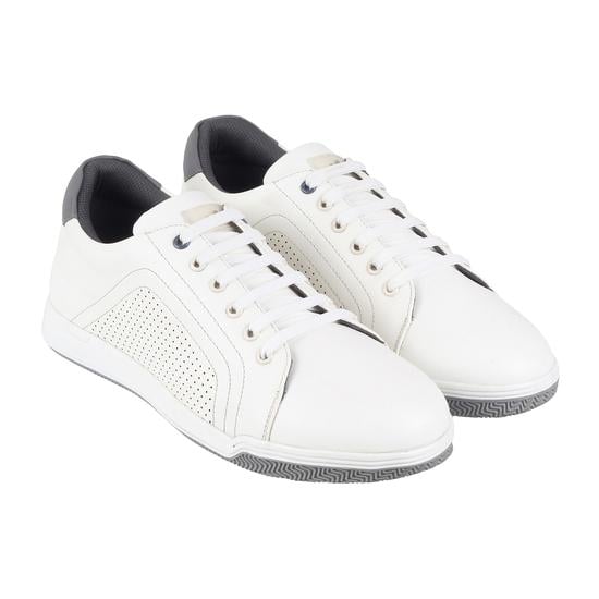 Men White-Grey Casual Sneakers