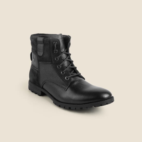 Men Black Casual Boots