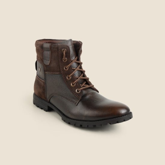 Men Brown Casual Boots