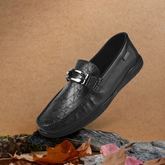 Men Black Casual Loafers