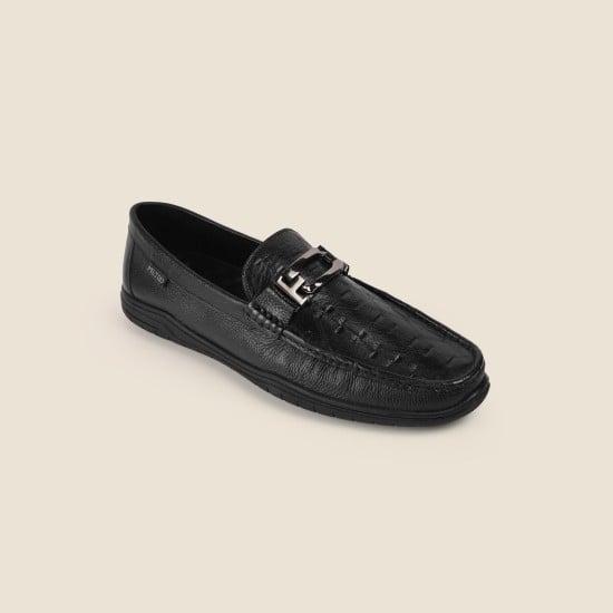Men Black Casual Loafers