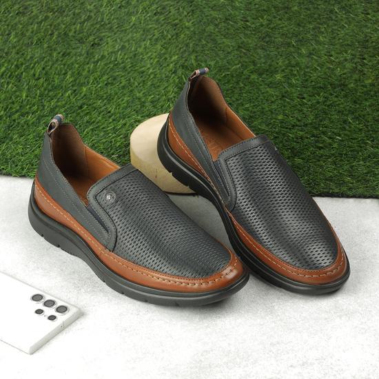 Men Navy-Blue Casual Loafers