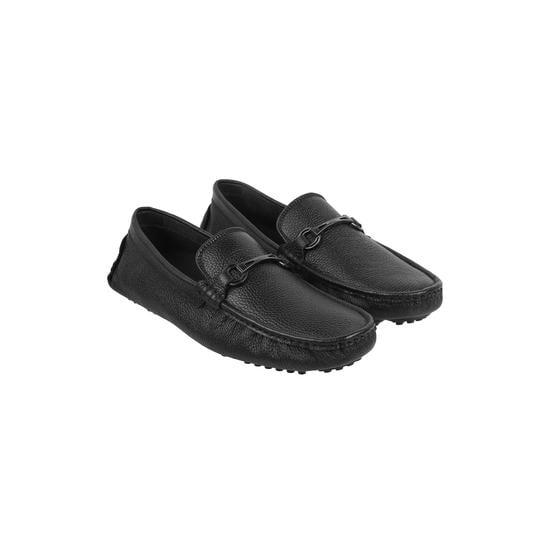 Men Black Casual Slip Ons