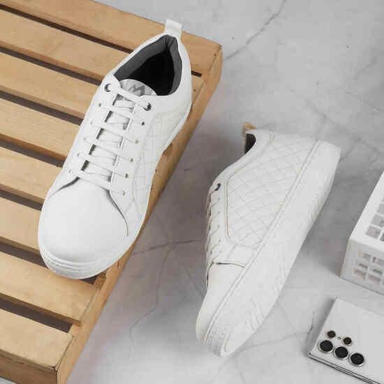 Men White Casual Sneakers