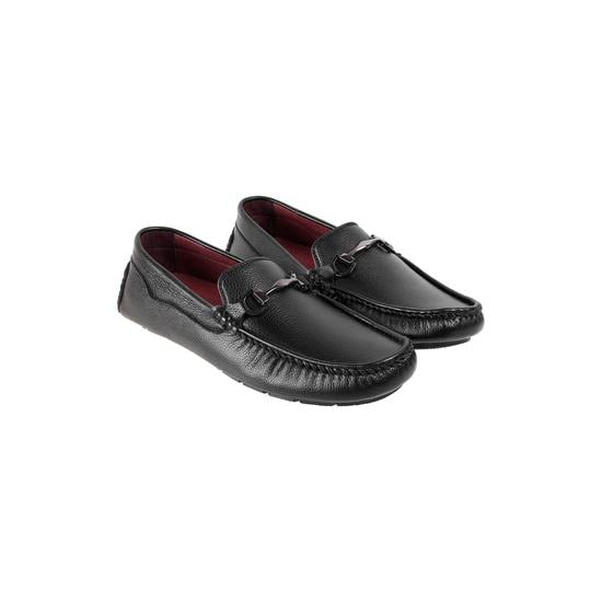 Men Black Casual Slip Ons