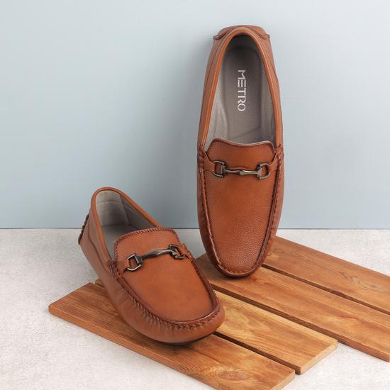 Men Tan Casual Slip Ons