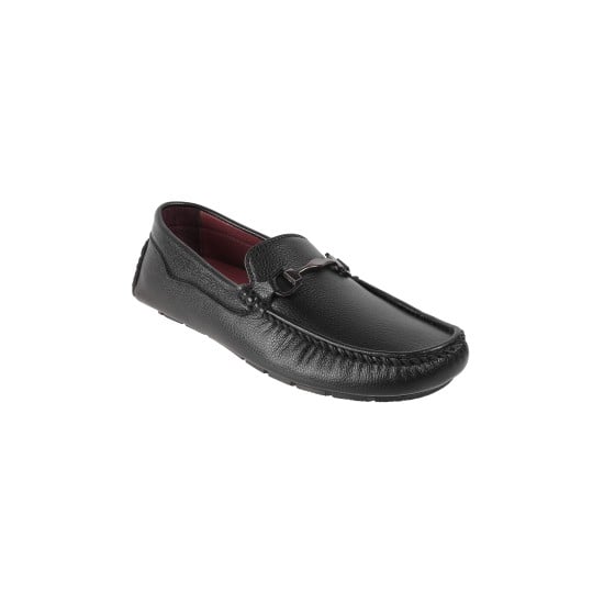 Men Black Casual Slip Ons