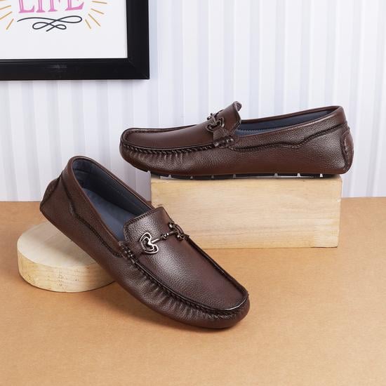 Men Brown Casual Slip Ons