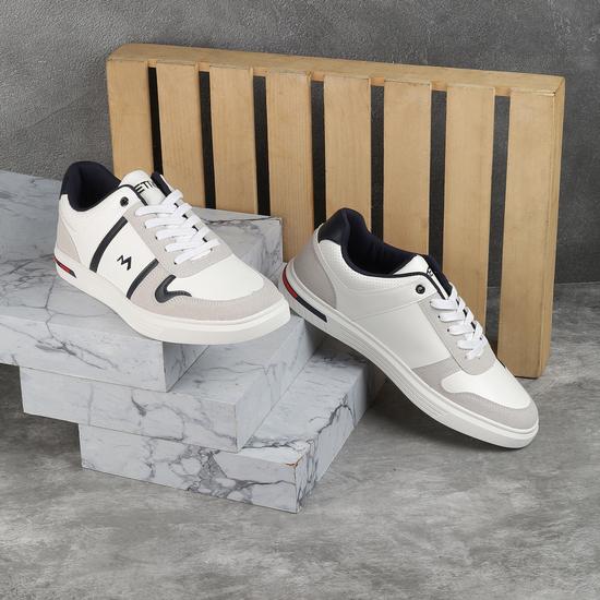 Men White Casual Sneakers