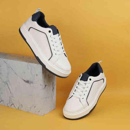 Men White Casual Sneakers